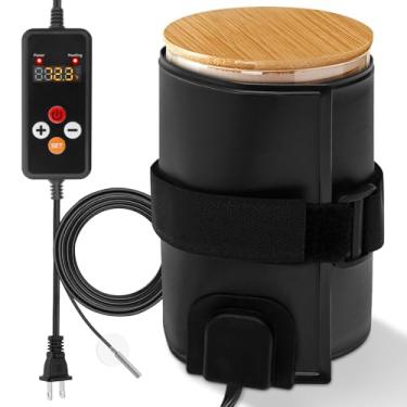 Imagem de Aquecedor de massa fermentada para iniciantes, envoltório de massa fermentada, envoltório térmico com controle de temperatura de 5 °C a 45 °C, temporizador 24H, aquecedor de pão para fermentação de