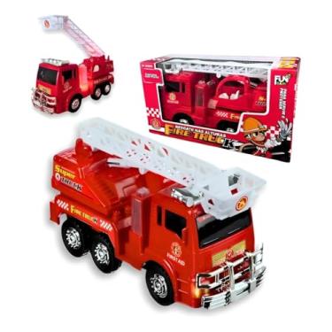 Imagem de FireTruck™ Carro Caminhão de Bombeiro com Movimentos - Sons de Sirene e Luzes, Diversão Sem Parar| Carrinho de Resgate Pro - Brinquedos Infantil