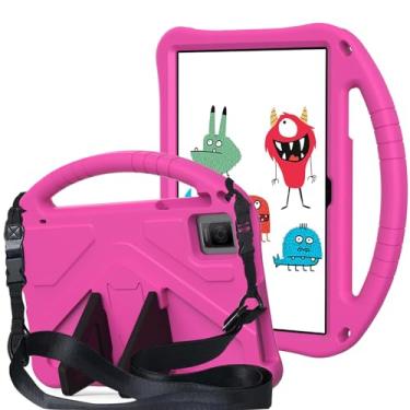Imagem de QYiiD Capa infantil para tablet T-Mobile Revvl Tab 5G 2023, capa protetora infantil EVA à prova de choque com alça de suporte, alça de ombro, suporte Fort-Mobile REVVL Tab 5G (2023) tablet de 10,36