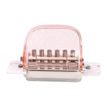 Imagem de Esquirla Perfurador de Papel Portátil para Cadernos e Folhas Soltas, Ideal para Agendas (20 furos), B5 (26 furos) e A4 (30 furos). Perfeito para Artesanato, Rosa