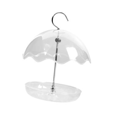 Imagem de Generic Alimentador de pássaros suspenso, ajustável, para decoração de jardim com gancho, à prova d'água, ideal para alimentar pássaros em varandas e