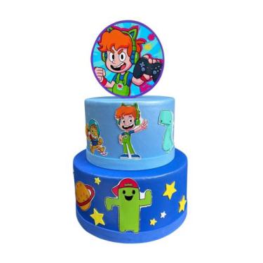 Imagem de Bolo fake gato galactico - Catavento Festa Dos Sonhos