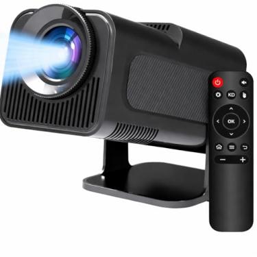 Imagem de Projetor Portátil Mini com WiFi 5G, Bluetooth 5.0, Android 11, Suporte 4K 1080P Full HD, 12000 Lumens, Correção Horizontal 180°