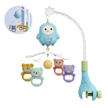 Imagem de Mobile Berço Carrinho Bebê Musical Controle Remoto Brinquedo