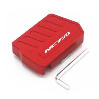 Imagem de Anti-derrapante Para nc700x nx700s 2012-2014 nc750x nc750s nc750 2014-2018 pé pegs frente footpegs traseiro pedal alavanca de freio(Rear NC750 Red)