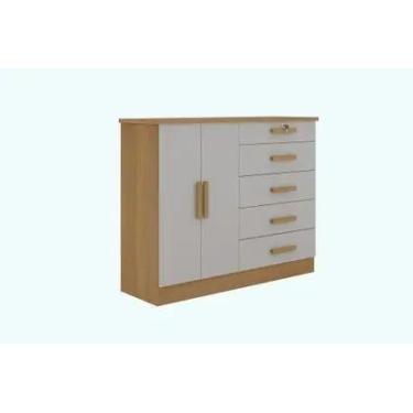 Imagem de Cômoda New Athos 5 Gavetas Com Sapateira D Doro D Doro