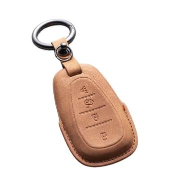 Imagem de Capa de couro para chave de carro com 4/5 botões compatível com Chevrolet Camaro Cruze Malibu 2016 2017 2018 2019 2020 Spark Sonic Onix Equinox(B2)