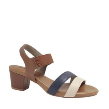 Imagem de Sandália Usaflex Y8209007 Salto Bloco Feminina-Feminino