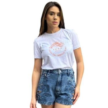 Imagem de Camiseta Feminina Estampada Enjoy The Tropical Vibes Colcci-Feminino