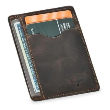 Imagem de Carteira Porta Cartão,cnh,cédulas,cartões Couro Legítimo - Ello Griff,