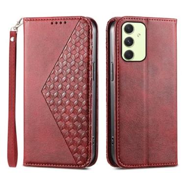 Imagem de Asuwish Capa de telefone para Samsung Galaxy A54 5G capa carteira com protetor de tela de vidro temperado flip alça de pulso suporte para cartão de crédito suporte robusto celular A545G A 54 54A 4G G5