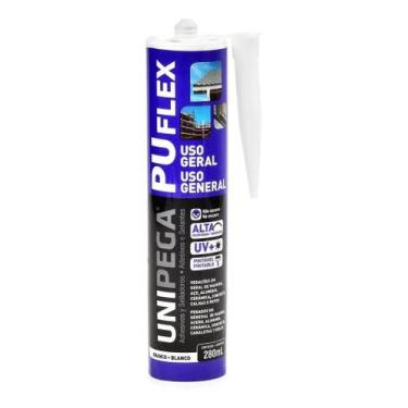 Imagem de Selante PU Flex Branco 280ml Uso Geral Alta Elasticidade - Unipega
