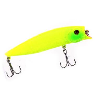 Imagem de Isca Artificial Popper Topwater 9,5cm 12g – Isca Dura com Anzol Triplo e Olhos 3D para Pesca em Água Doce e Salgada(9.5cm 12g,A)