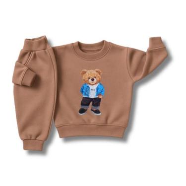 Imagem de Conjunto Infantil de Moletom Flanelado Bebê Unissex - Timiliki Baby We