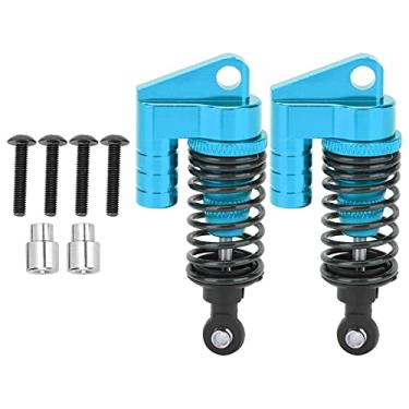 Imagem de Amortecedor RC Amortecedor Premium Metal Heavy Duty Performance Upgrade Amortecedores para Lotra Traxxas Tamiya Axial 1/10 Carros RC Conjunto de 2 unidades 65mm Comprimento 18mm (Azul)