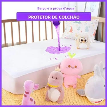 Imagem de Protetor De Colchão Para Berço Impermeável E Respirável, Capa De Algod