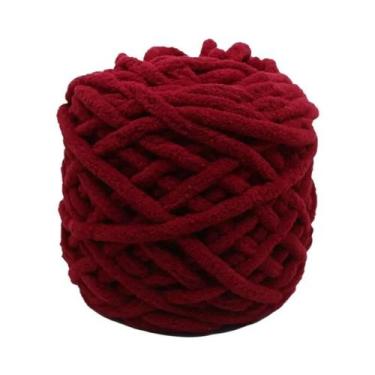 Imagem de Fio De Tricô Chenille Macio 4PCS 400g Algodão Linha De Gelo DIY Lã Par