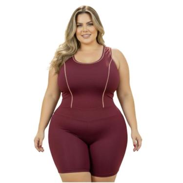 Imagem de Macaquinho Fitness Plus Size Feminino para Treino Funcional-Feminino