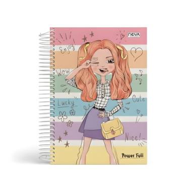 Imagem de Caderno Universitário 160 Folhas Espiral Capa Dura 10 Matérias (meninas/girl) – Espiral – Linha Escolar – Anotações, Escola, Faculdade e Escritório (Linha Premium).