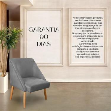 Imagem de Cadeira Decorativa Liz Suede Grafite para Sala salão recepção . - SONH