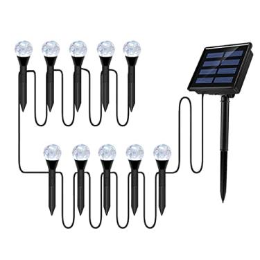 Imagem de Conjunto de Lâmpadas Jardim Solar Bubbles Decoração Paisagem Estaca com LEDs Energia IP65 8 Modos Iluminação para Caminho Pátio