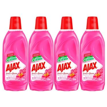 Imagem de Kit 4 Limpador Diluível Ajax Festa Das Flores Bouquet De Flores 500ml