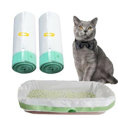 Imagem de Forros de caixa de areia para gatos, sacos grandes de caixa de areia para gatos de 91,4 x 45,7 cm, forros de panela de areia extra grossos, resistentes a rasgos (20)