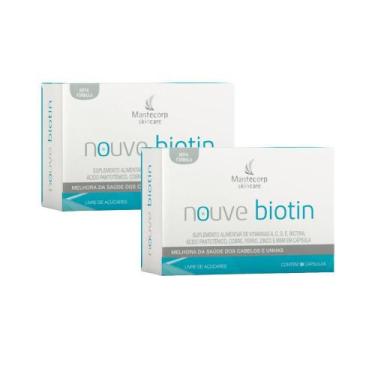 Imagem de Kit c/ 2 Nutracêutico Nouve Biotin - 60 capsulas