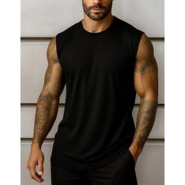Imagem de Regata Machao Academia Oversized Camiseta Masculina Basica - Versitz, 