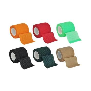 Imagem de Fita Adesiva Elástica Colorida Para Proteção Esportiva De Joelho, Torn
