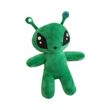 Imagem de Brinquedo De Pelúcia Alienígena Verde 30cm, Monstro De Anime Com Tentá