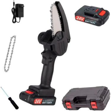 Imagem de Mini Motosserra a Bateria 24V Compacta e Potente com 2 Baterias, Malet