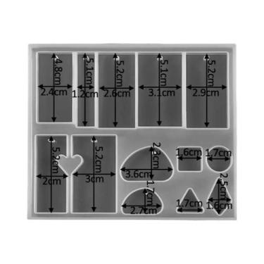 Imagem de Molde De Silicone Em Forma De Coração, Folha E Lua Para Resina Epóxi, 