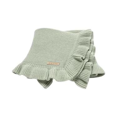 Imagem de Cobertores Reversíveis Macios Para Bebês 90x70cm, Tricotados Para Recé