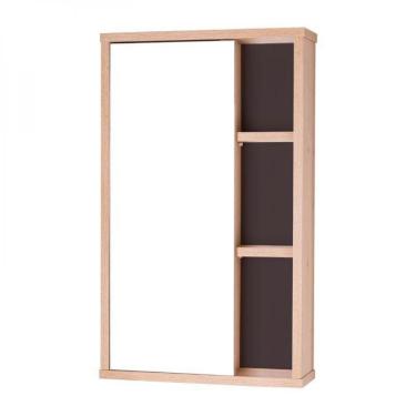 Imagem de Espelho Para Banheiro Com Armário Milano Carvalho E Grafite