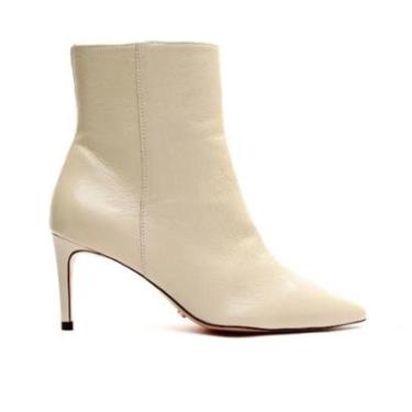 Imagem de Bota Cano Curto em Couro Off White Cecconello-Feminino