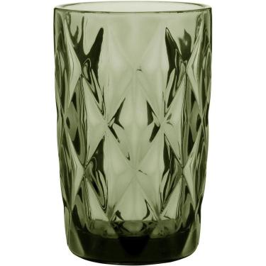 Imagem de Copo Long Drink 13X8X8Cm 370Ml Vidro Verde 6Pç