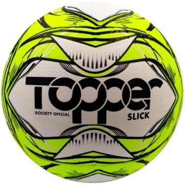 Imagem de Bola Futebol Society Topper Slick 2020 Oficial, Amarelo e Preto, 68