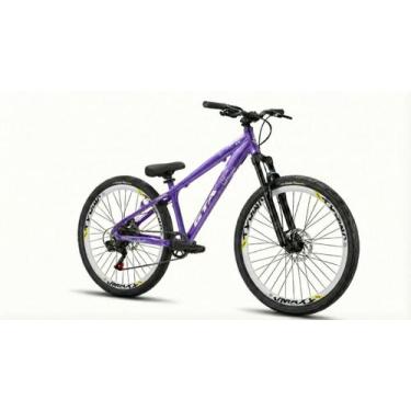 Imagem de Bicicleta Aro 26 Freeride GTA Rebel 1X1 Freio a Disco, Roxo 2