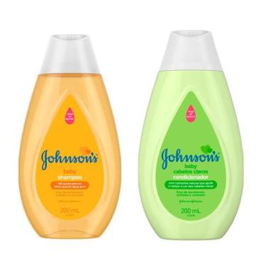 Imagem de Kit 1 Condicionador Johnson's Baby Cabelos Claros 200ml