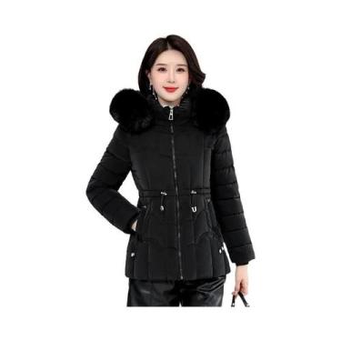 Imagem de Jaqueta De Inverno Feminina Com Capuz, Acolchoada, Parka De Alta Quali