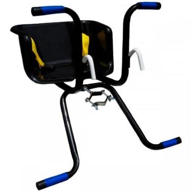 Imagem de Cadeirinha Peixinho Dianteira Garupa Infantil Bicicleta Preto-Unissex