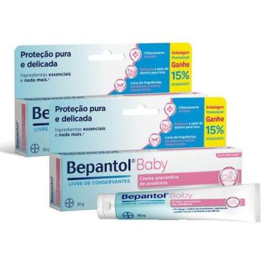 Imagem de Kit 2 Bepantol Baby Creme Preventivo de Assaduras para Bebês 30g com 1