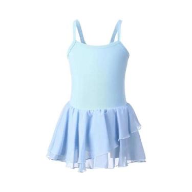 Imagem de Collant de balé camisola para meninas balé dança dança ginástica colla