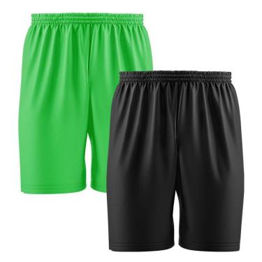 Imagem de Kit 2 Calção Short Futebol Basquete Vôlei Bermuda Dry Treino Academia-Masculino