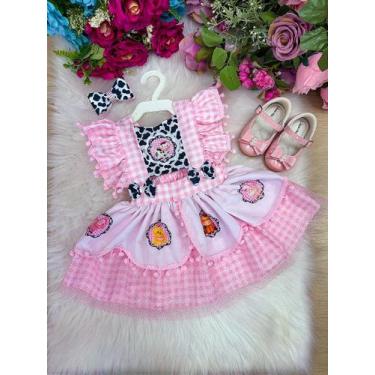 Imagem de Romper/Vestido Princesa Belli Temático Fazendinha para Crianças de 03 