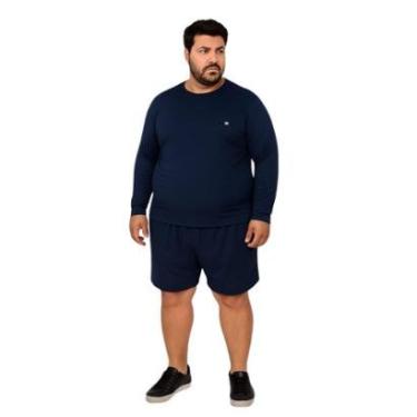 Imagem de Camiseta Manga Longa Com Proteção UV FPS50 Plus Size-Masculino