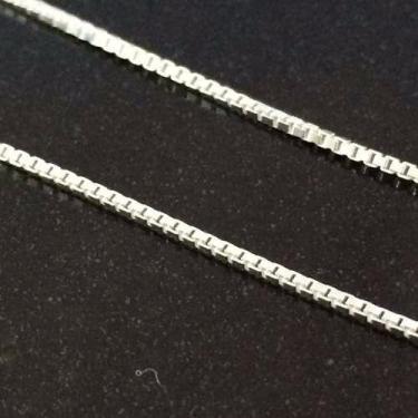 Imagem de Corrente Prata Maciça 925 Veneziana Fina 70 Cm - Lojas La&Ny , Prata, 