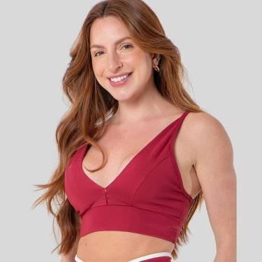 Imagem de Top Fitness Poliamida Decote Alças Finas Roupa para Malhar Academia-Feminino