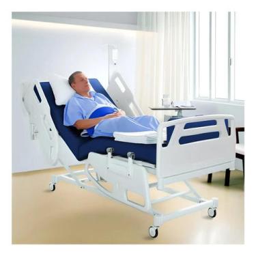 Imagem de Cama Hospitalar Elétrica Motorizida 8 Movimentos Com Elevação De Leito